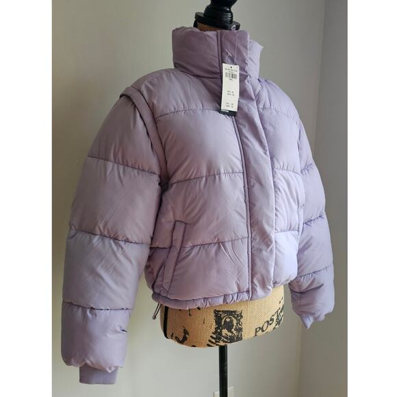 Hollister Gilly Hicks Convertible Multiway Puffer Jacket. Sz S Retail $169 - Picture 2 of 11